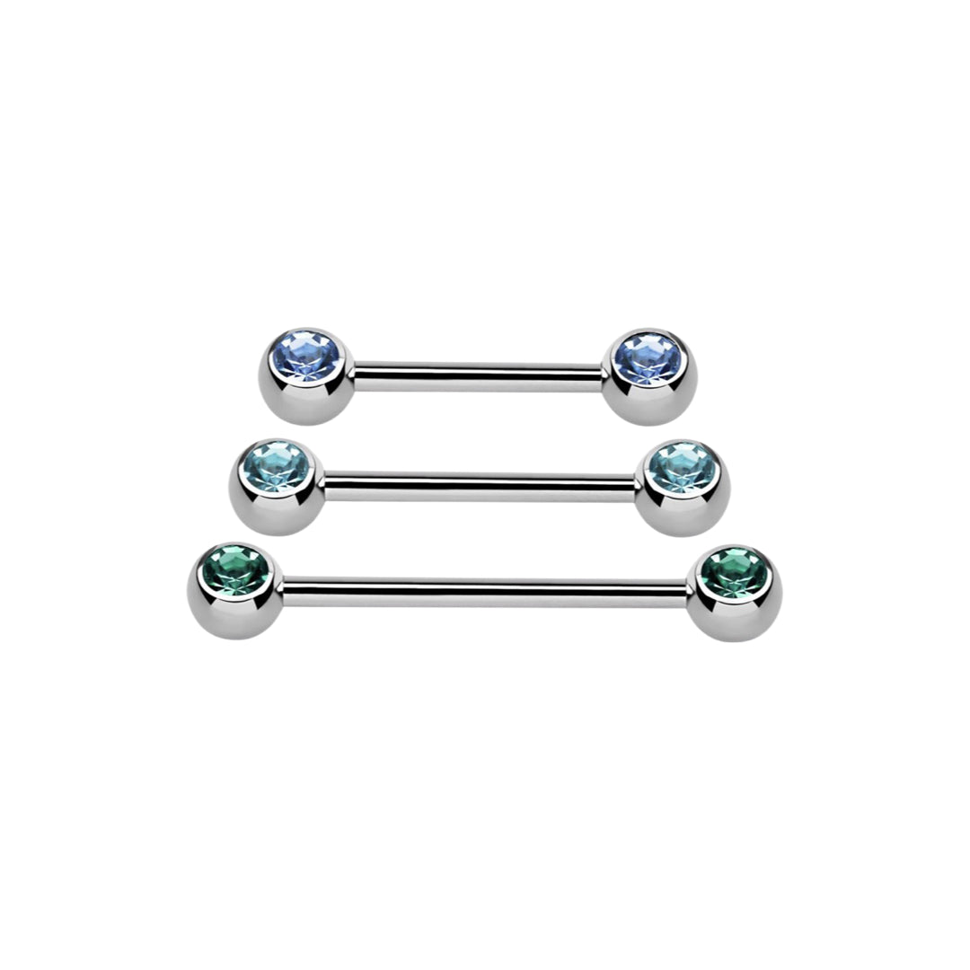 Nipple barbells shop surgical steel